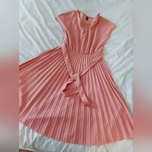 Pink Pleded Dress